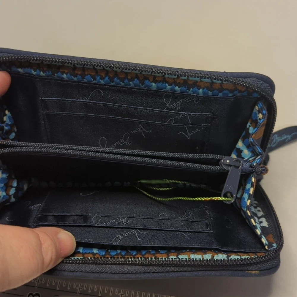 Vera Bradley Grab & Go Wristlet Wallet Java Floral 2016 Retired